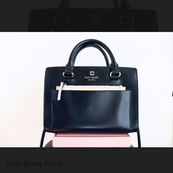 Kate Spade New York Black Leather Mini Hadley Street Bernadine Crossbody Bag - Picture 5 of 16